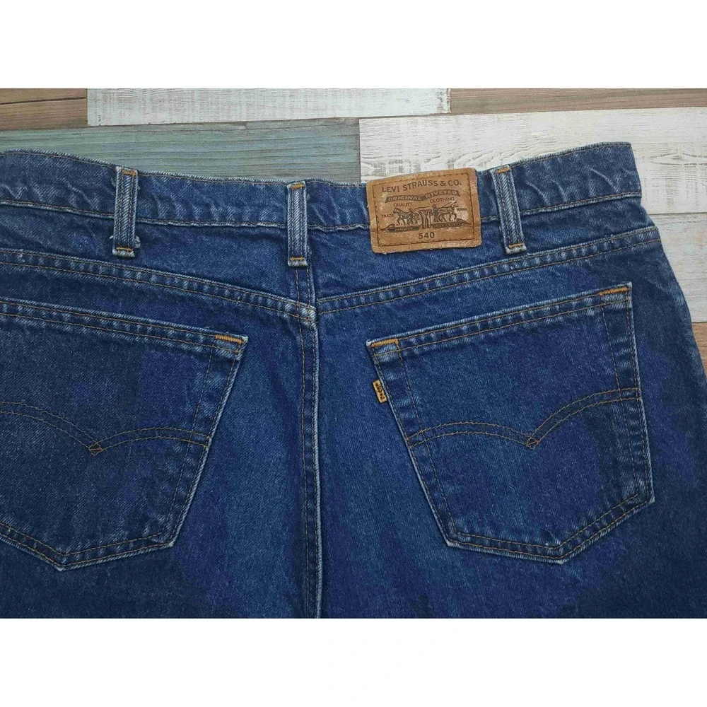 Vintage Levis 540 Relaxed Fit Jeans Mens 36x30 Blue Denim Made in USA Orange Tab